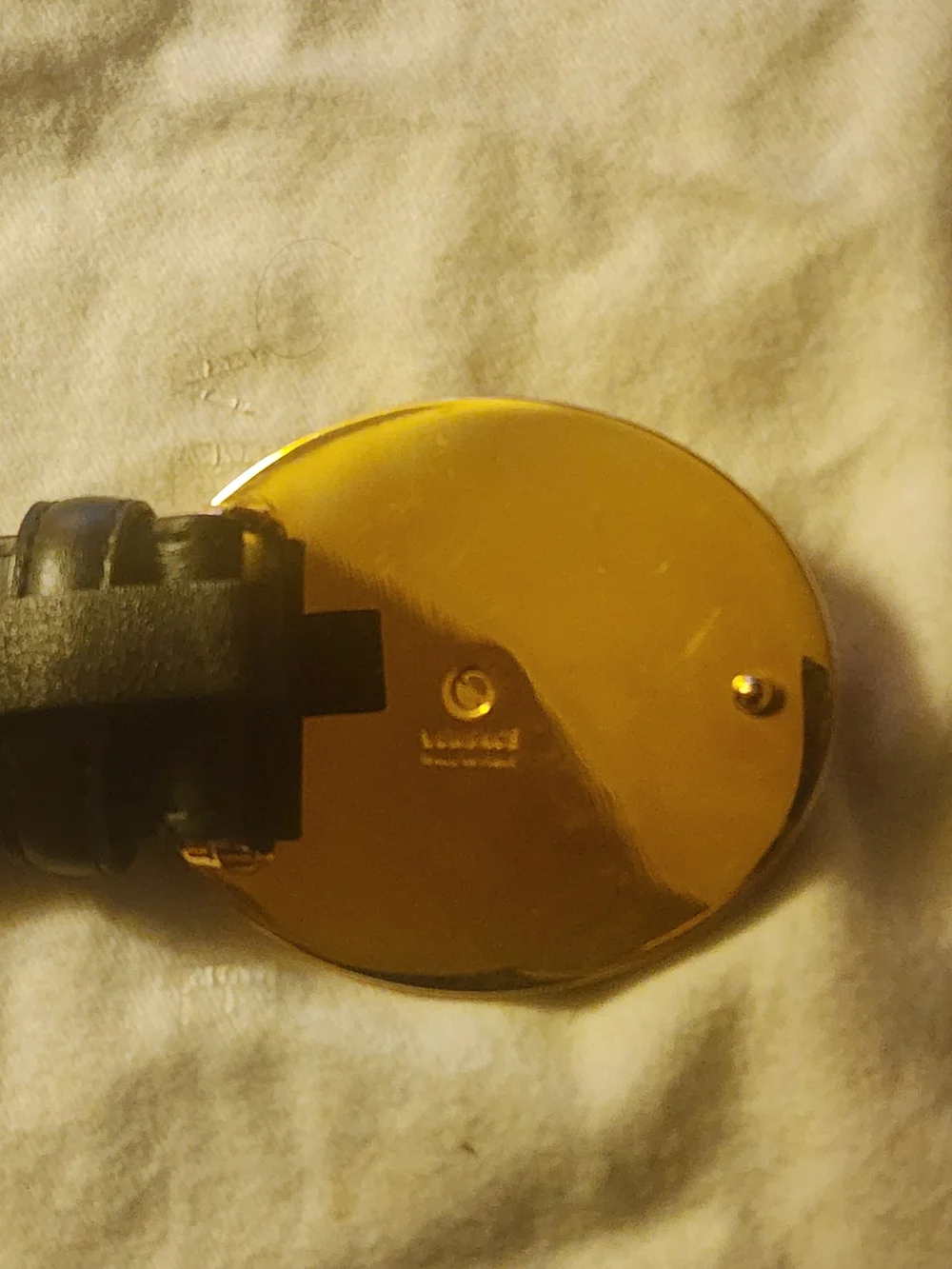 Versace Black and Gold Medusa Oval Buckle Belt